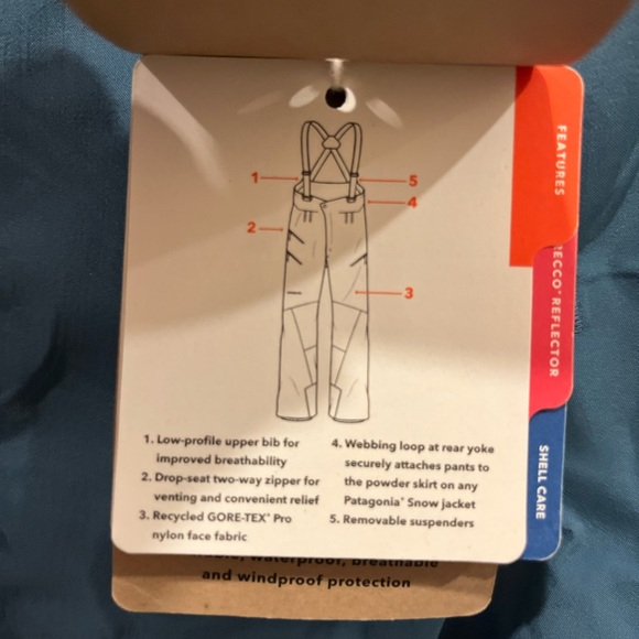 Women’s Patagonia powerslayer goretex snow bib pants - Picture 8 of 11